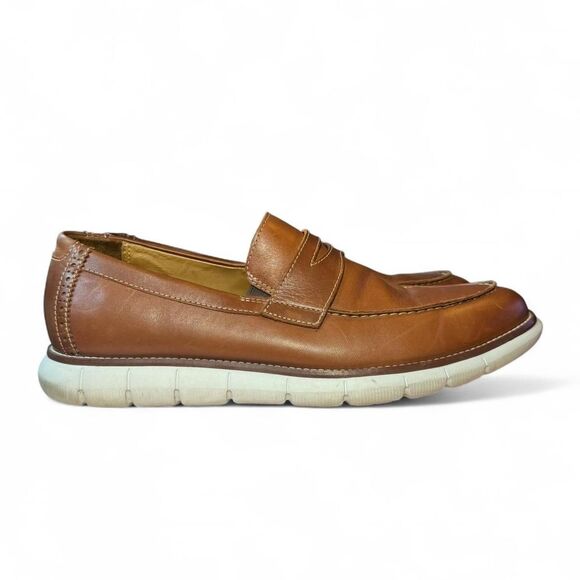 Johnston & Murphy Men’s 10.5M Brown Leather Penny Loafers Comfort Flex main image 7
